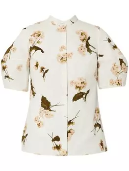 Рубашка с короткими рукавами ERDEM, белый