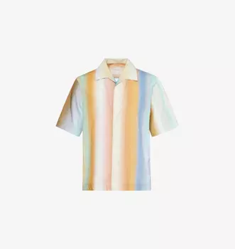Рубашка с короткими рукавами и эффектом омбре Paul Smith, мультиколор