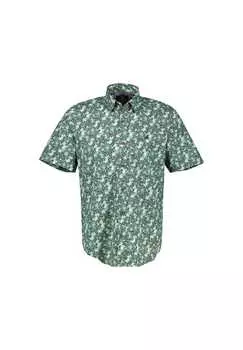 Рубашка с короткими рукавами и цветочным принтом Lerros, зеленый