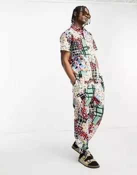 Рубашка с короткими рукавами и графическим принтом ASOS KENYA
