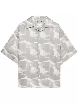 Рубашка с короткими рукавами и графичным принтом 1989 STUDIO, серый