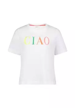 Рубашка с короткими рукавами и круглым вырезом CARTOON, цвет White Pink