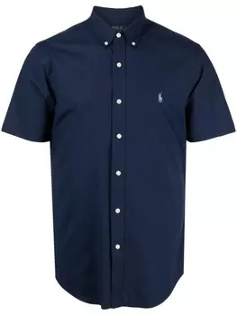 Рубашка с короткими рукавами и логотипом Polo Pony Polo Ralph Lauren, синий