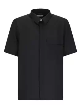 Рубашка с короткими рукавами и нагрудным карманом PT Torino, черный