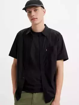 Рубашка с короткими рукавами и одним карманом Levi's, черный