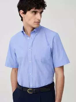 Рубашка с короткими рукавами и полосатым узором Ovs, цвет white/light blue
