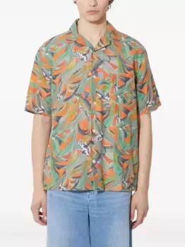 Рубашка с короткими рукавами и принтом Corridor, оранжевый