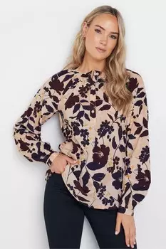 Рубашка с короткими рукавами и пуговицами Long Tall Sally, красный