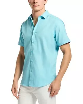 Рубашка с короткими рукавами и пуговицами спереди с принтом Odyssey Robert Graham, синий