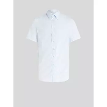 Рубашка с короткими рукавами и рисунком пейсли в тон-сюр-тон Etro, синий