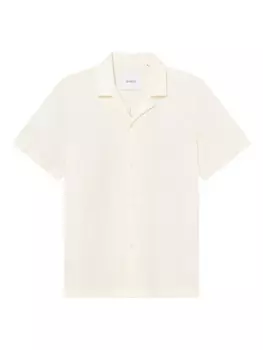 Рубашка с короткими рукавами и вышивкой Les Deux, розовый