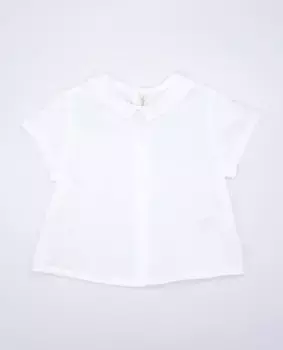 Рубашка с короткими рукавами из 100% хлопка для мальчиков Fina Ejerique, белый