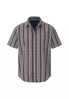 Рубашка с короткими рукавами из хлопка с клетчатым узором PADDOCK'S, хаки