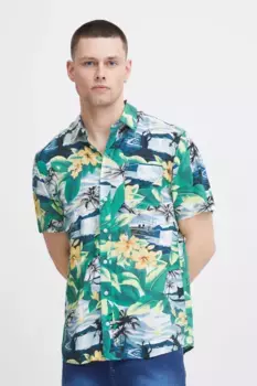 Рубашка с короткими рукавами из смеси "BLEND BHShirt", цвет Lemon Drop