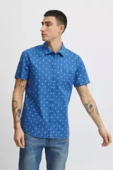 Рубашка с короткими рукавами из смеси "BLEND BHShirt", цвет Delft