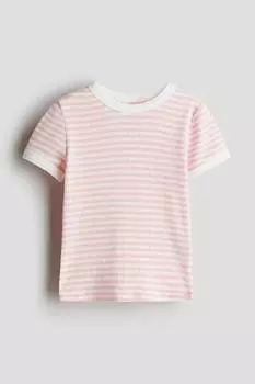Рубашка с короткими рукавами из трикотажного полотна. H&M, мультиколор