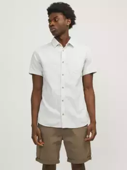 Рубашка с короткими рукавами Jack & Jones "JJEABEL SHIRT SS SN", цвет Cloud Dancer