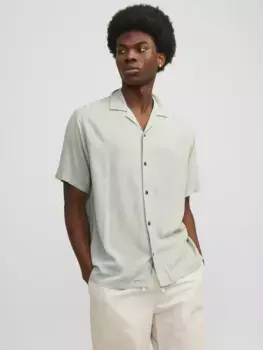 Рубашка с короткими рукавами Jack & Jones "JJEJEFF SOLID RESORT SHIRT SS SN", цвет Desert Sage