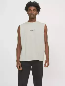 Рубашка с короткими рукавами Jack & Jones "JORVESTERBRO SLEEVELESS TEE SN", цвет Moonbeam