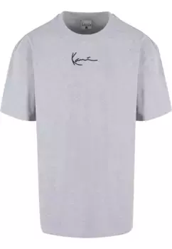 Рубашка с короткими рукавами Karl Kani " Karl Kani Мужская KKMQ22001GRY SMALL SIGNATURE TEE GRY", серый
