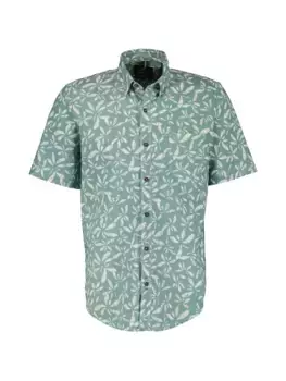 Рубашка с короткими рукавами LERROS "Рубашка с короткими рукавами LERROS с принтом по всей поверхности", цвет Coastal Sea Blu