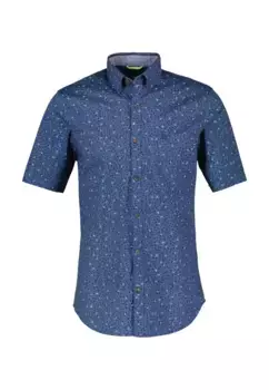 Рубашка с короткими рукавами LERROS "Рубашка с короткими рукавами LERROS с АОП ", синий