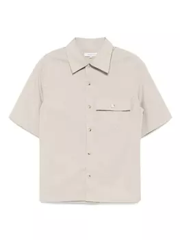 Рубашка с короткими рукавами Maison Kitsun, коричневый