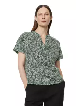 Рубашка с короткими рукавами Marc O'Polo "из легкого одинарного джерси", зеленый