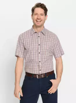 Рубашка с короткими рукавами Marco Donati, бордовый