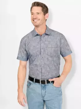 Рубашка с короткими рукавами Marco Donati, темно-синий