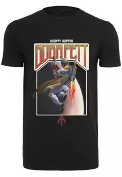Рубашка с короткими рукавами Merchcode " Merchcode Men's Boba Fett Retro Tee", черный