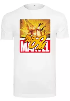 Рубашка с короткими рукавами Merchcode " Merchcode Men's Avengers Faboom Tee", белый