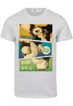 Рубашка с короткими рукавами Merchcode "Мужская футболка Merchcode Gremlins Split Poster", белый
