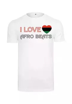 Рубашка с короткими рукавами Mister Tee "Мужская футболка I Love African Beats Tee" Mistertee, белый