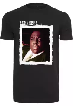 Рубашка с короткими рукавами MisterTee "Мужская футболка Biggie Remember", черный