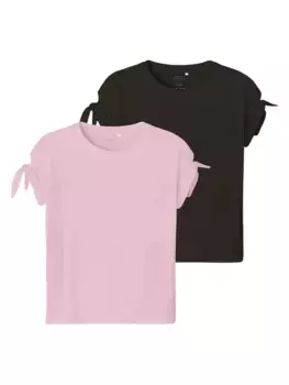 Рубашка с короткими рукавами Name It "NKFVEET 2P SS SOLID TOP", розовый