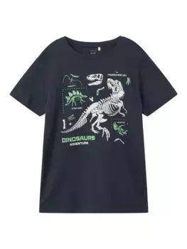 Рубашка с короткими рукавами Name It "NKMKARLETTO SS TOP PB", цвет India Ink