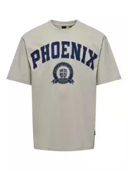 Рубашка с короткими рукавами ONLY & SONS "ONSLAWSON LIFE RLX VARIS", цвет Moonstruck