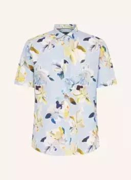 Рубашка с короткими рукавами, повседневная, стандартного кроя Olymp, зеленый