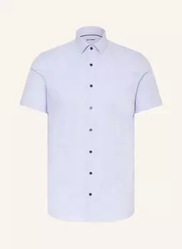 Рубашка с короткими рукавами пятого уровня по фигуре Olymp, голубой
