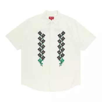 Рубашка с короткими рукавами Supreme Needlepoint, цвет Белый