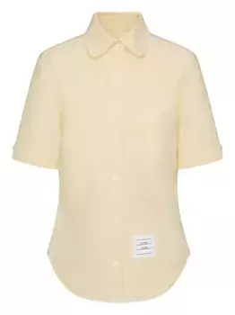 Рубашка с короткими рукавами THOM BROWNE, желтый
