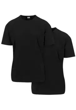 Рубашка с короткими рукавами URBAN CLASSICS " Urban Classics Men's Oversized Tee 2-Pack", черный