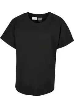 Рубашка с короткими рукавами URBAN CLASSICS " Urban Classics Men's Boys Long Shaped Turnup Tee (2 шт.)", черный