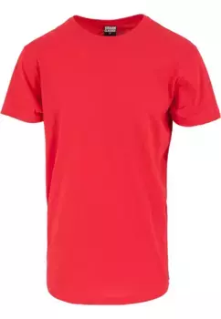 Рубашка с короткими рукавами URBAN CLASSICS " Urban Classics Men's Shaped Long Tee", цвет Firered