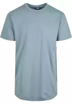 Рубашка с короткими рукавами URBAN CLASSICS " Urban Classics Men's Shaped Long Tee", синий