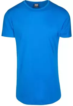 Рубашка с короткими рукавами URBAN CLASSICS " Urban Classics Men's Shaped Long Tee", синий