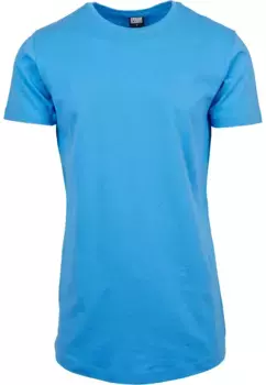 Рубашка с короткими рукавами URBAN CLASSICS " Urban Classics Men's Shaped Long Tee", синий