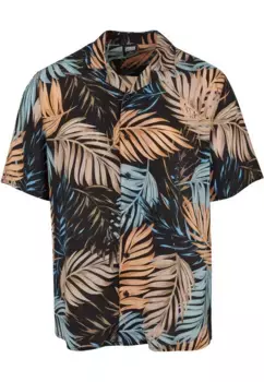 Рубашка с короткими рукавами URBAN CLASSICS " Urban Classics Men's Viscose AOP Resort Shirt" (1 шт.), цвет Palmfront