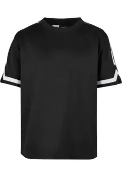 Рубашка с короткими рукавами URBAN CLASSICS " Urban Classics Men's Boys Oversized Stripes Mesh Tee", черный